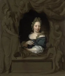 Portræt af Eva Visscher, Michiel van Musschers hustru