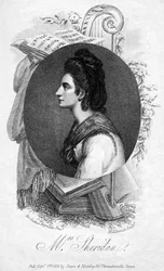 Elizabeth Ann Sheridan, engelsk sangerinde fra det 18. århundrede, 1816.