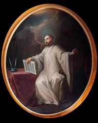Repræsentation af Sankt Bernhard af Clairvaux (1090-1153)