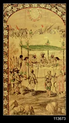 Erobringen af Mexico: Hernando Cortes (1485-1547) beordrer ødelæggelsen af skibene og mødes med ambassadørerne fra Montezuma (1466-1520) i 1520