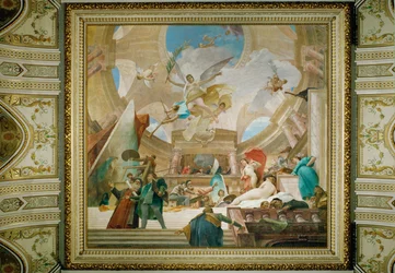 Loftsfresken i Wiens Kunsthistorisches Museum, Renæssancens apoteose (freske)