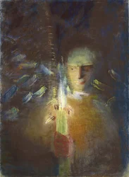 Sandhedens del Ciurlionis, Mikalojus Konstantinas (1875-1911). Pastel på papir, størrelse: 91x66,8