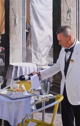 Aperitif San Marco (olie på panel)