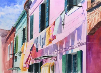 Burano (akvarel på papir)