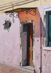 Nummer 93 Burano (olie på panel)