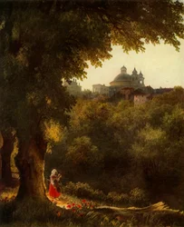 Udsigt over Arricio nær Rom, 1830