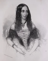 Portræt af Emilia Lemouton (Miklós Barabás, 1845)