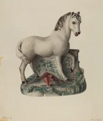 Kridttøj Hest