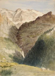 Glacier and Falls, 1863.