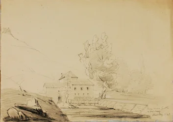 Mølle nær grotte, Aldberg