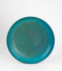 Fad (stentøj med turkis glasur)