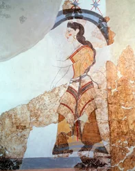 Kvindefigur (fresko