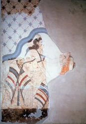 Kvindefigur (fresko