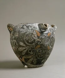 Græsk kunst: keramikkrukke i stil med Camares. Fra Cnossos. 1900-1700 f.Kr. Heraklion, Arkæologisk Museum