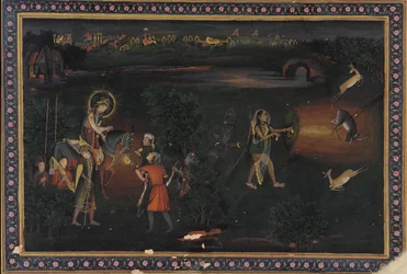 Hjortejagt om natten, 1700-tallet.