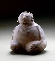 Kar med menneskeskikkelse, 1300-1500 (keramik)
