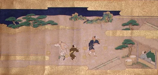 Tales of Bunsho (blæk, farve og guld på papir)
