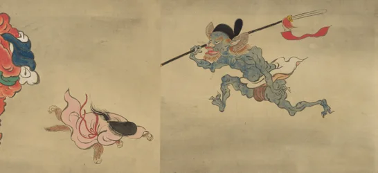 Kopi af Night Parade of One Hundred Demons fra Shinjuan Collection, 1700-tallet.