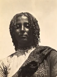 Opbygning af et imperium i den fascistiske tidsalder: pige fra At Temariam-stammen, 09/05/1936 (s/h foto)