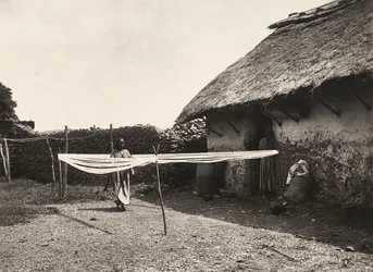 Bygning af et imperium i den fascistiske tidsalder: forberedelser til vævning, 09/05/1936 (s/h foto)