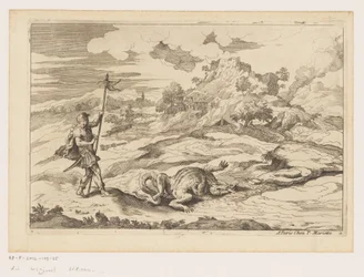 Landskab med George og dragen Landskaber efter Titian (serietitel)