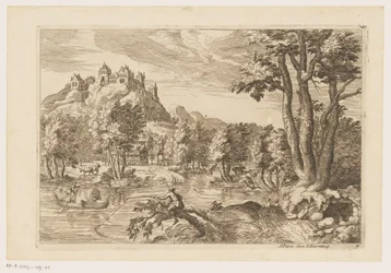 Landskab med lystfiskere Landskaber efter Titian (serietitel)