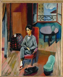 Jean Cocteau (olie på lærred)