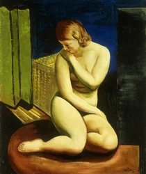 Siddende kvindelig nøgen; Femme Nue Assise