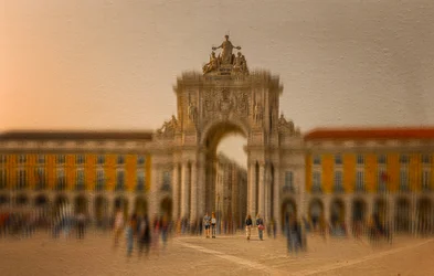 Golden Hour-buen i Lissabon