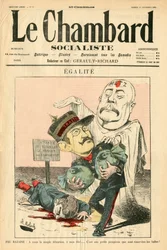 Cover af ""Le Chambard Socialiste"", Satirical in Colors
