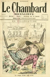 Illustration af Moloch (1849-1909) til forsiden af Le Chambard Socialiste