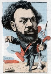 Portræt af Clovis Hugues (1851-1907), fransk digter og politiker