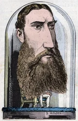 Portræt af Leopold II, konge af belgierne (Louis Philippe Marie Victor), prins af Belgien, hertug af Sachsen, prins af Sachsen-Coburg-Gotha, hertug af Brabant