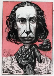 Portræt af Louise Michel (1830-1905), lærer, arbejderaktivist, anarkist, med tilnavnet "Louve Rouge""