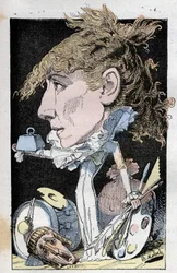 Portræt af komiker Henriette Rosine Bernard dit Sarah Bernhardt (1844-1923)
