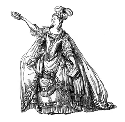 Kostume fra det franske teater, 1885.