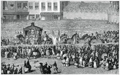 Hestevogn i en parade, 1782, 1885.