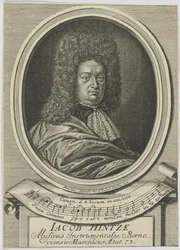 Portræt af Jacob Hintze 1622-1702, 1695.