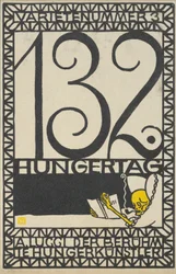 Variety Act 3: 132nd Day of Fasting, A. Lucci the Famous Hunger Artist Varietenummer 3: 1..., 1907.