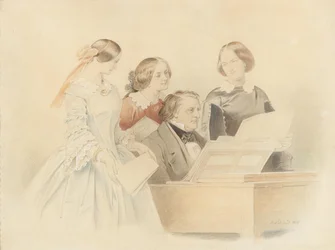 Øvelsen med Franz Lachner, 1858.