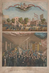 Cooper Shop Volunteer Refreshment Saloon - Den første åbnede for Union Volunteers i USA, ca. 1862