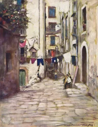 A Street in Naples, 1903dani