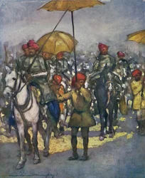 The Shan Chiefs Retainers at the Native Review, 1903dani