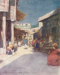 En smal gade, 1905