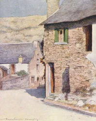 Ved Rochefort-en-Terre (farvelitografi)