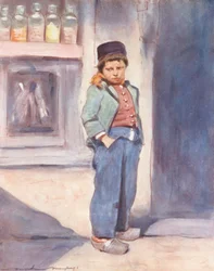 Verdens børn: Breton, Hard Up (farvelitografi)