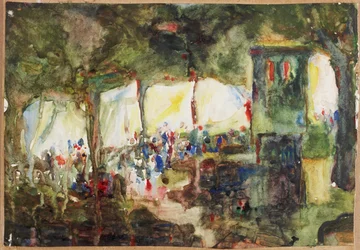 The Fair (akvarel på papir)