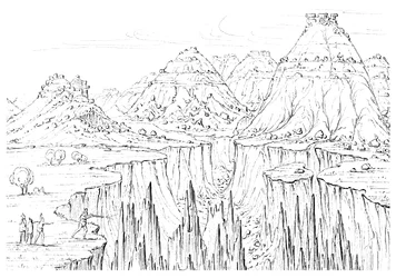 Canyon, Nordamerika, 1841.