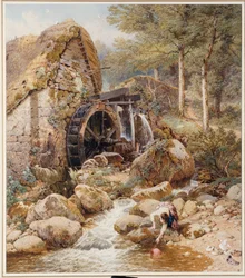 En gammel vandmølle