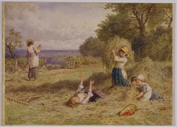 Landskab med figurer